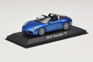 Porsche 911 991 Targa Sininen Metallic Minichamps 1:43 WAP0200350E Metalli — kuva 2 / 4