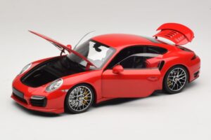 Porsche 911 991 Turbo S Punainen Minichamps 1:18 110062320 Metalli — kuva 3 / 8
