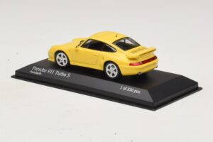 Porsche 911 993 Turbo S Keltainen Minichamps 1:43 430069270 Metalli — kuva 3 / 4