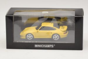 Porsche 911 993 Turbo S Keltainen Minichamps 1:43 430069270 Metalli — kuva 4 / 4