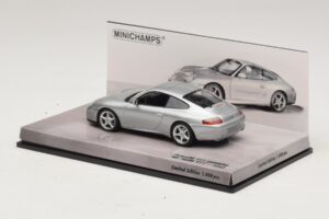 Porsche 911 996 Carrera 40-Vuotisjuhla Hopea Minichamps 1:43 436061070 Metalli — kuva 3 / 5
