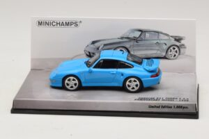 Porsche 911 996 Turbo S 3.6 Juhlamalli Sininen Minichamps 1:43 436069270 Metalli