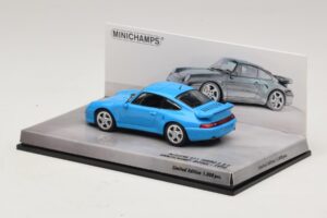 Porsche 911 996 Turbo S 3.6 Juhlamalli Sininen Minichamps 1:43 436069270 Metalli — kuva 3 / 5