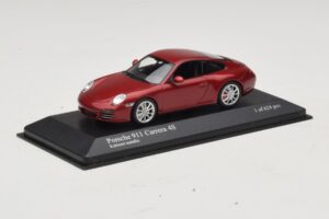 Porsche 911 997 Carrera 4S Red Metallic Minichamps 1:43 400066422 Metalli — kuva 2 / 4