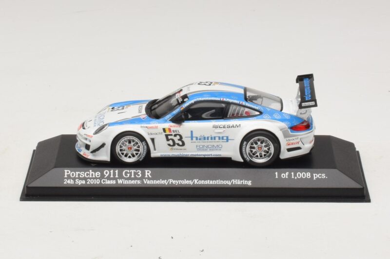 Porsche 911 997 GT3 R #53 Vannelet / Pyroles Class Winners 24 Hours of Spa 2010 Minichamps 1:43 Porsche 911 997 GT3 R #53 Vannelet / Pyroles Class Winners 24 Hours of Spa 2010 Minichamps 1:43 400108953 Metalli