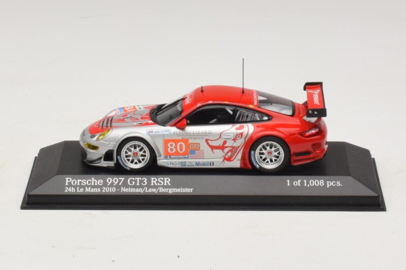 Porsche 911 997 GT3 RSR GT2 #80 S. Neiman / D. Law 24 Hours of Le Mans 2010 Minichamps 1:43 Porsche 911 997 GT3 RSR GT2 #80 S. Neiman / D. Law 24 Hours of Le Mans 2010 Minichamps 1:43 410106980 Metalli