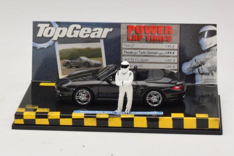 Porsche 911 997 Turbo Cabriolet Musta Top Gear Edition Minichamps 1:43 519436930 Metalli