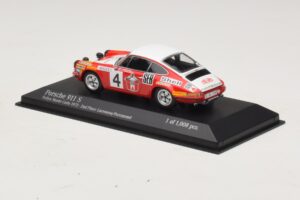 Porsche 911 S #4 G. Larrousse / J-C. Perramond 2nd Place Rally Monte Carlo 1972 Minichamps 1:43 400726804 Metalli — kuva 3 / 4