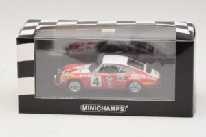 Porsche 911 S #4 G. Larrousse / J-C. Perramond 2nd Place Rally Monte Carlo 1972 Minichamps 1:43 400726804 Metalli — kuva 4 / 4
