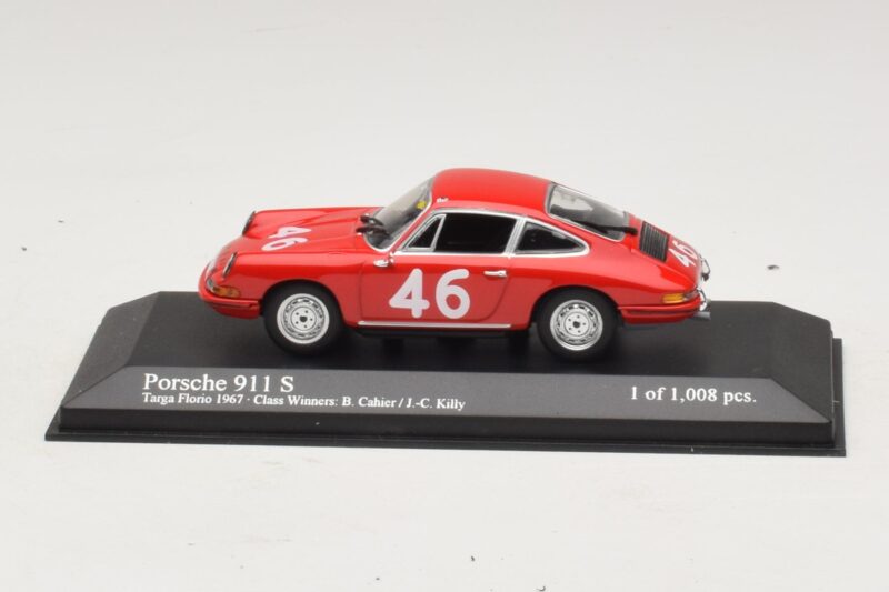 Porsche 911 S #46 Cahier / Killy Class Winners Targa Florio 1967 Minichamps 1:43 430676746 Metalli