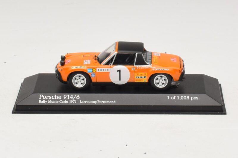Porsche 914/6 #1 G. Larrousse / J-C. Perramond Rally Monte Carlo 1971 Minichamps 1:43 Porsche 914/6 #1 G. Larrousse / J-C. Perramond Rally Monte Carlo 1971 Minichamps 1:43 400716501 Metalli