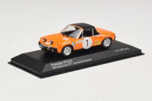 Porsche 914/6 #1 G. Larrousse / J-C. Perramond Rally Monte Carlo 1971 Minichamps 1:43 400716501 Metalli — kuva 2 / 4