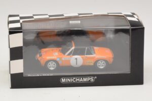 Porsche 914/6 #1 G. Larrousse / J-C. Perramond Rally Monte Carlo 1971 Minichamps 1:43 400716501 Metalli — kuva 4 / 4