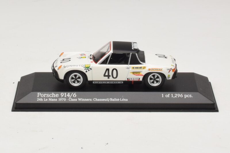 Porsche 914/6 #40 G. Chasseuil / C. Ballot-Lena Class Winners 24 Hours of Le Mans 1970 Minichamps 1:43 400706540 Metalli