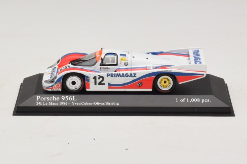 Porsche 956L #12 C. Yver / Cohen 24 Hours of Le Mans 1986 Minichamps 1:43 430866512 Metalli