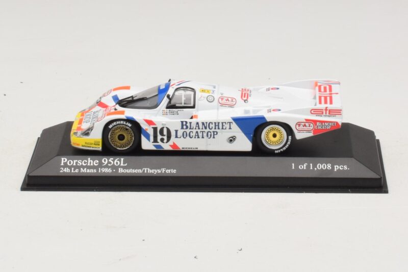 Porsche 956L #19 T. Boutsen / D. Theys 24 Hours of Le Mans 1986 Minichamps 1:43 430866519 Metalli