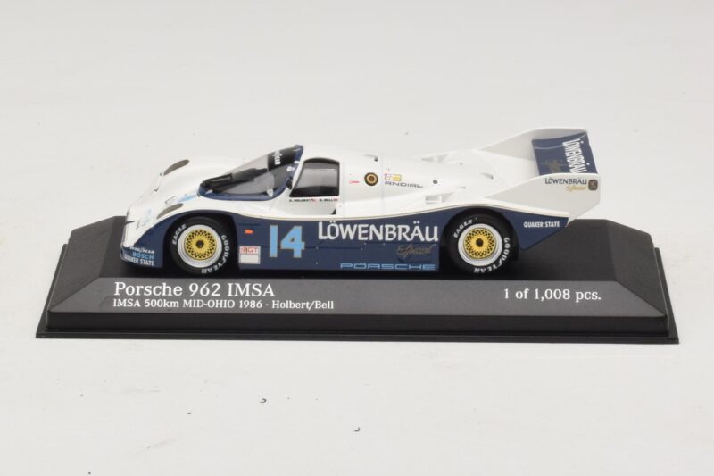 Porsche 962 IMSA #14 A. Holbert / D. Bell Mid-Ohio 500km 1986 Minichamps 1:43 Porsche 962 IMSA #14 A. Holbert / D. Bell Mid-Ohio 500km 1986 Minichamps 1:43 400866514 Metalli