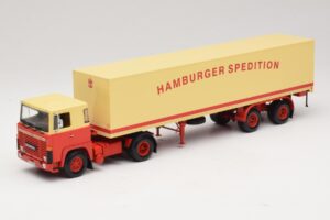 Scania LB111S Koffersattelzug Hamburger Spedition Minichamps 1:43 499123880 Metalli