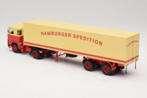 Scania LB111S Koffersattelzug Hamburger Spedition Minichamps 1:43 499123880 Metalli — kuva 5 / 6
