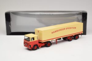 Scania LB111S Koffersattelzug Hamburger Spedition Minichamps 1:43 499123880 Metalli — kuva 6 / 6
