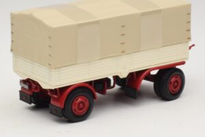 Kuorma-auton Perävaunu Pressu Valkoinen Punainen Minichamps 1:43 439159096 Metalli — kuva 2 / 6