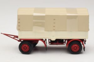 Kuorma-auton Perävaunu Pressu Valkoinen Punainen Minichamps 1:43 439159096 Metalli — kuva 3 / 6