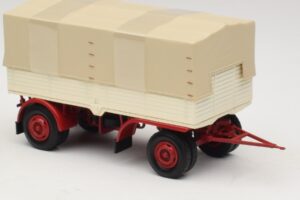 Kuorma-auton Perävaunu Pressu Valkoinen Punainen Minichamps 1:43 439159096 Metalli — kuva 4 / 6
