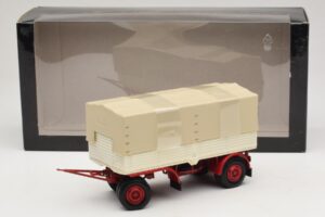 Kuorma-auton Perävaunu Pressu Valkoinen Punainen Minichamps 1:43 439159096 Metalli — kuva 6 / 6