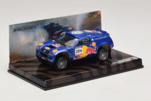 Volkswagen Race Touareg Red Bull #204 J. Kleinschmidt / F. Pons Dakar Rally 2005 Minichamps 1:43 436045304 Metalli — kuva 2 / 5