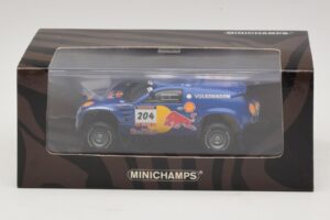 Volkswagen Race Touareg Red Bull #204 J. Kleinschmidt / F. Pons Dakar Rally 2005 Minichamps 1:43 436045304 Metalli — kuva 5 / 5