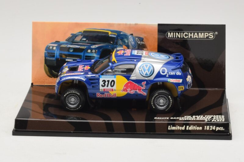 Volkswagen Race Touareg Red Bull #310 J. Kleinschmidt / F. Pons Dakar Rally 2005 Minichamps 1:43 436055310 Metalli