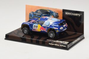 Volkswagen Race Touareg Red Bull #310 J. Kleinschmidt / F. Pons Dakar Rally 2005 Minichamps 1:43 436055310 Metalli — kuva 3 / 5