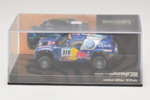 Volkswagen Race Touareg Red Bull #310 J. Kleinschmidt / F. Pons Dakar Rally 2005 Minichamps 1:43 436055310 Metalli — kuva 4 / 5