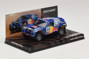 Volkswagen Race Touareg Red Bull #313 J. Kankkunen / J. Repo Dakar Rally 2005 Minichamps 1:43 436055313 Metalli — kuva 2 / 5