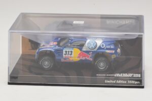 Volkswagen Race Touareg Red Bull #313 J. Kankkunen / J. Repo Dakar Rally 2005 Minichamps 1:43 436055313 Metalli — kuva 4 / 5