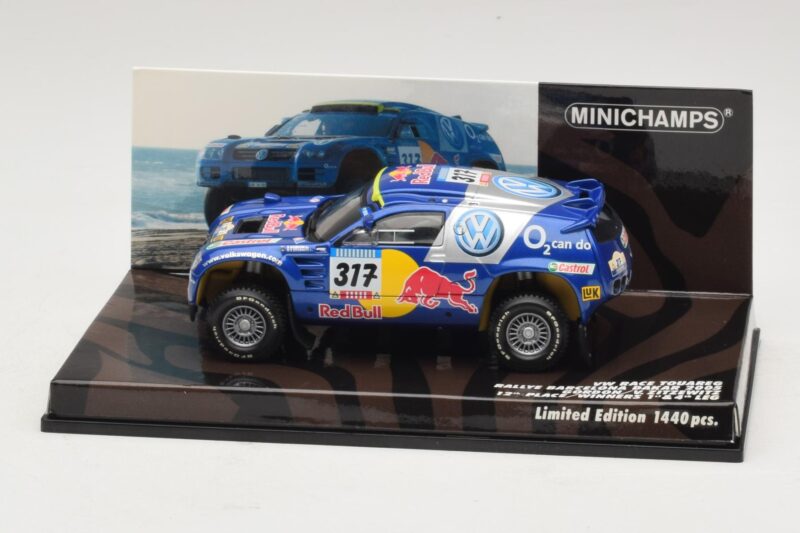 Volkswagen Race Touareg Red Bull #317 Gordon / von Zitzewitz Dakar Rally 2005 Minichamps 1:43 436055317 Metalli