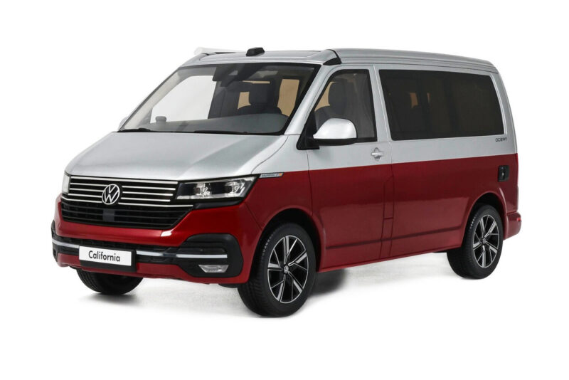 Volkswagen T6.1 California Ocean Tornado Red / Reflex Silver Otto 1:18 Volkswagen T6.1 California Ocean Tornado Red / Reflex Silver Otto 1:18 OT1342 Hartsi