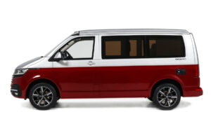 Volkswagen T6.1 California Ocean Tornado Red / Reflex Silver Otto 1:18 OT1342 Hartsi — kuva 3 / 5
