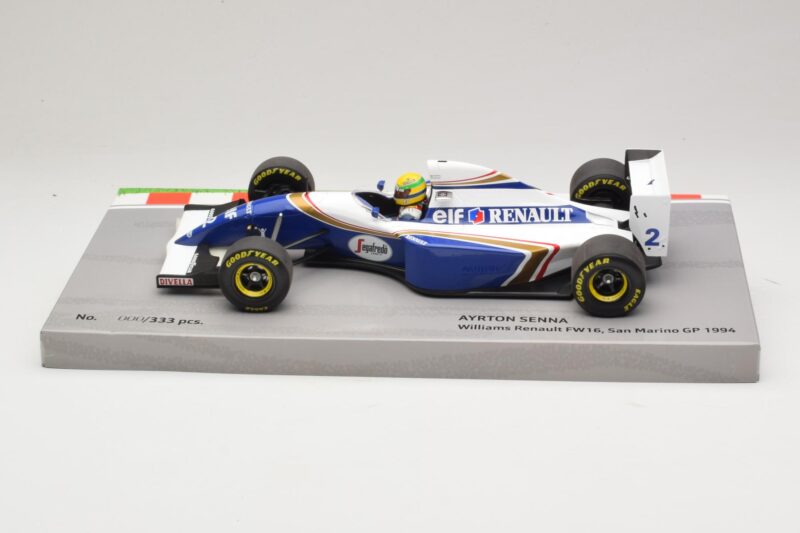 Williams FW16 Renault #2 A. Senna San Marino GP 1994 Minichamps 1:18 543941833 Metalli