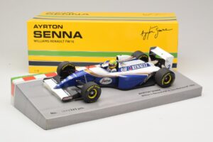 Williams FW16 Renault #2 A. Senna San Marino GP 1994 Minichamps 1:18 543941833 Metalli — kuva 6 / 7