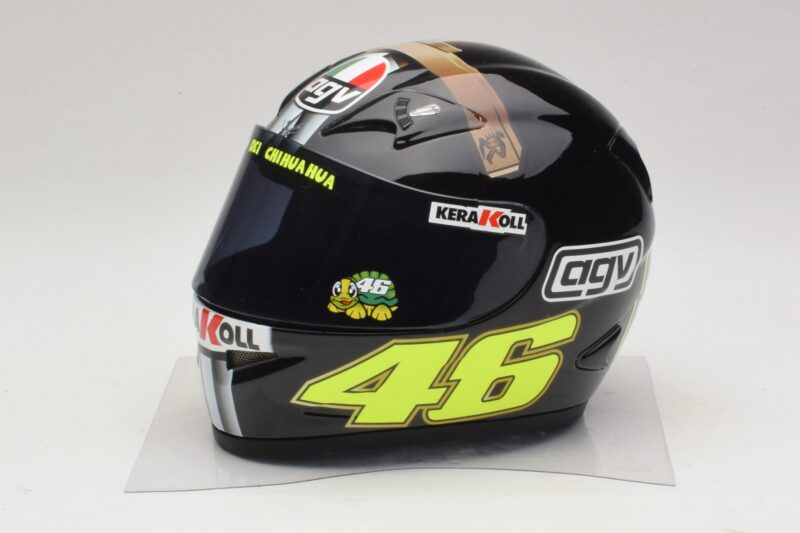 AGV Kypärä V. Rossi MotoGP Jerez Test 2007 Minichamps 1:2 327070046 Metalli