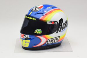 AGV Kypärä V. Rossi MotoGP Sepang 2005 Minichamps 1:2 AGV Kypärä V. Rossi MotoGP Sepang 2005 Minichamps 1:2 327050066 Metalli