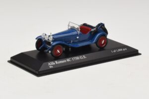 Alfa Romeo 6C 1750 G.S. Sininen Minichamps 1:43 400120431 Metalli — kuva 2 / 5