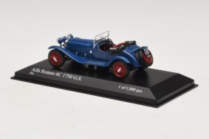 Alfa Romeo 6C 1750 G.S. Sininen Minichamps 1:43 400120431 Metalli — kuva 3 / 5