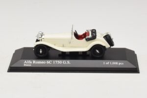 Alfa Romeo 6C 1750 G.S. Valkoinen Minichamps 1:43 400120430 Metalli
