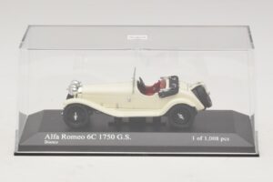 Alfa Romeo 6C 1750 G.S. Valkoinen Minichamps 1:43 400120430 Metalli — kuva 4 / 5