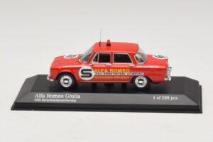Alfa Romeo Giulia ONS Rennstreckensicherung 1973 Minichamps 1:43 400120994 Metalli