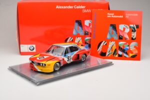 BMW 3.0 CSL Art Car Alexander Calder #51 H. Poulain / S. Posey / J. Guichet 24 Hours of Le Mans 1975 Minichamps 1:18 80430150 — kuva 7 / 7