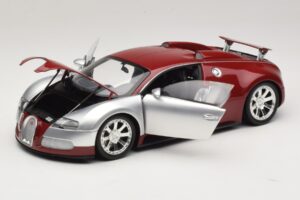 Bugatti Veyron Centenaire Edition Chrome Red Minichamps 1:18 100110851 Metalli — kuva 2 / 8