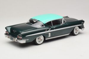 Chevrolet Bel Air Impala Coupe Tummanvihreä Metallinen & Vihreä KK-Scale 1:18 KKDC181594 Metalli — kuva 2 / 6